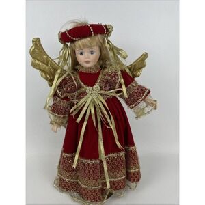 Seymour Mann Doll Connoisseur Collection 1993 Angeline Porcelain Angel Christmas